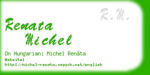 renata michel business card