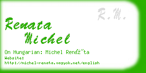 renata michel business card